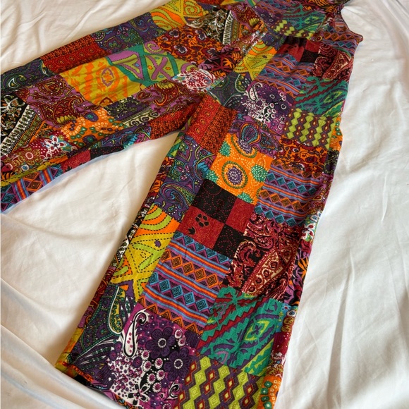Colorful Patchwork Pants - Picture 3 of 4